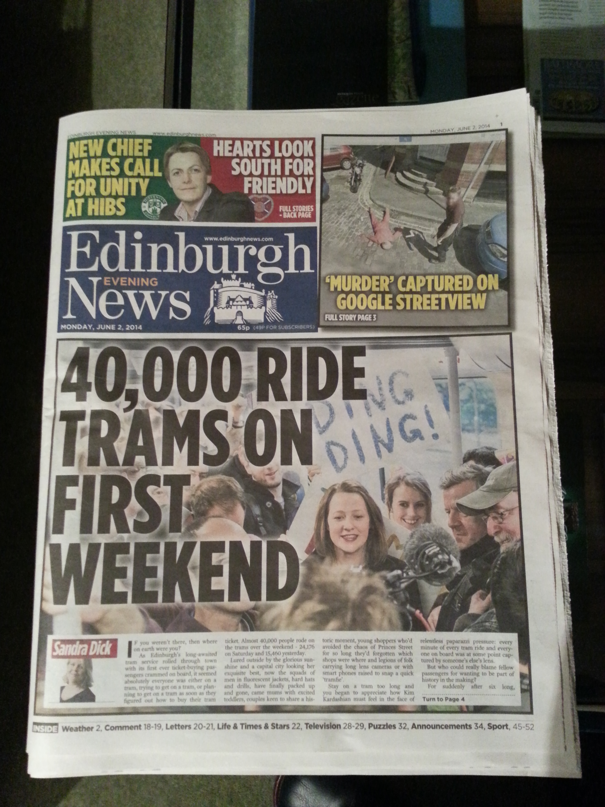 40000 ride trams