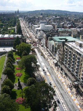 Tram image 'Scott admires progress'